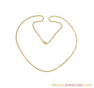 22k Plain Gold Chain (20 Inches) ( Plain Gold Chains )