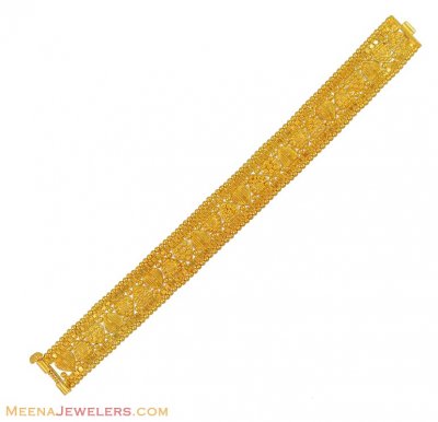 22Kt Gold Wide Ladies Bracelet ( Ladies Bracelets )