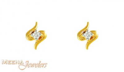 22K Gold Signity Earrings ( Signity Earrings )