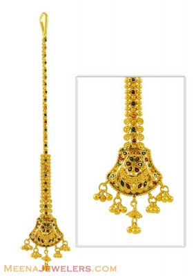 22k Gold Meenakari Tikka ( Gold Tikka )