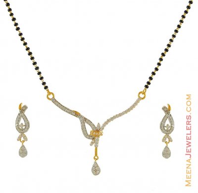 Designer Signity Mangalsutra Set(22k) ( Gold Mangalsutra Sets )