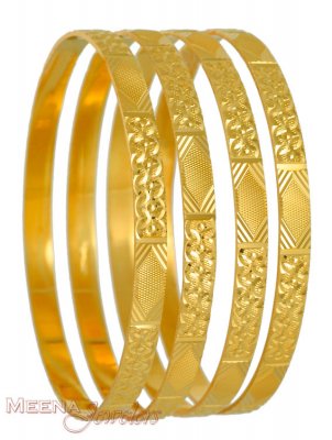 22Kt Gold Bangles ( Set of Bangles )