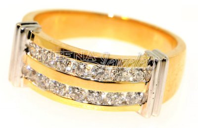 18Kt Yellow Gold Diamond Ring ( Diamond Rings )