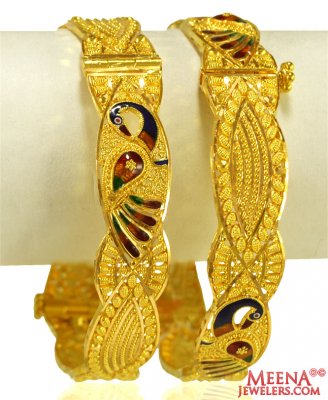 22k Gold Peacock Kadas(2PCS)  ( Kadas )