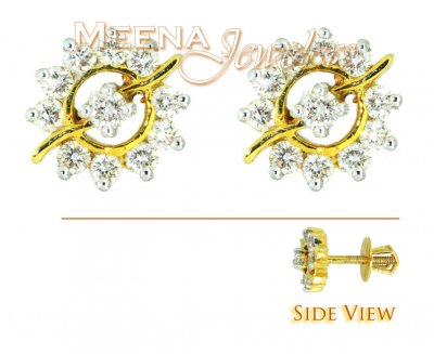 Genuine Diamond Earrings ( Diamond Earrings )