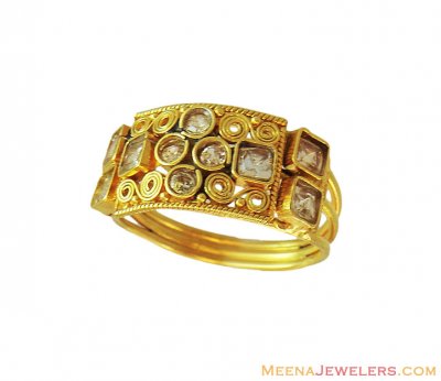 22K Gold Indian Ring ( Ladies Gold Ring )