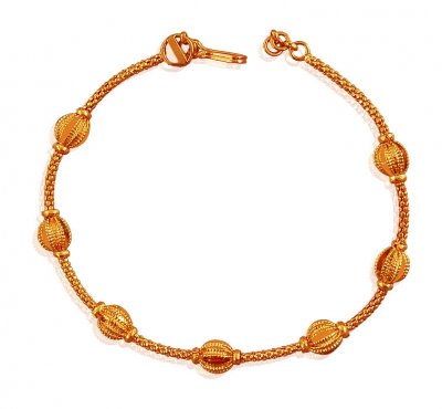 Gold Ball Bracelet (22Kt) ( Ladies Bracelets )