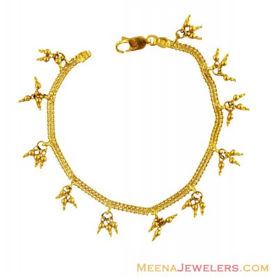 22K Gold Ladies Charm Bracelet  ( Ladies Bracelets )