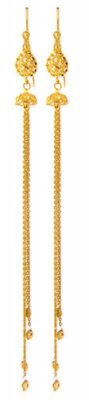 22Kt Long Gold Earring ( Long Earrings )