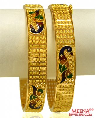 22k Gold Peacock Kadas(2PCS)  ( Kadas )