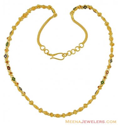 Indian Fancy Chain (22k Gold) ( 22Kt Gold Fancy Chains )