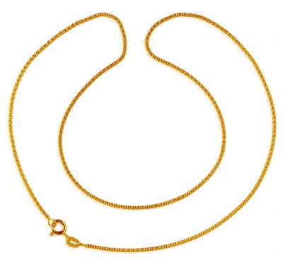 22K Gold Plain Chain ( Plain Gold Chains )