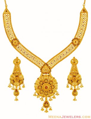 22K Fancy Meenakari Set ( 22 Kt Gold Sets )