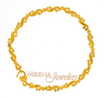 22k Gold Designer Bracelet ( Ladies Bracelets )