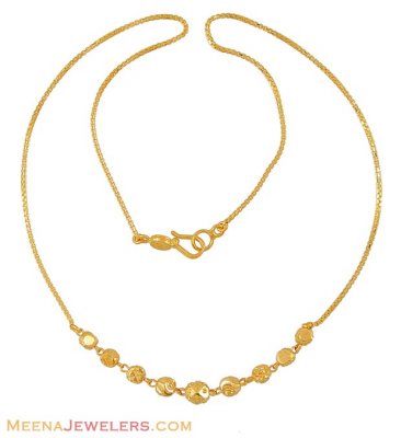 22K Dokya Gold Chain ( 22Kt Gold Fancy Chains )