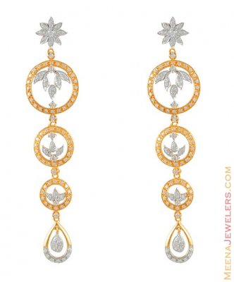 Gold 2 Tone Fancy Earrings ( Exquisite Earrings )