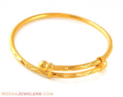 Fancy Baby Bangle (22k gold) ( Baby Bangles )