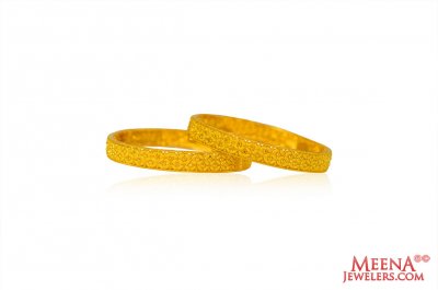 22 Kt Gold Girls Kada  ( Baby Bangles )