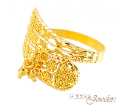 22Kt Gold Fancy Ring ( Ladies Gold Ring )