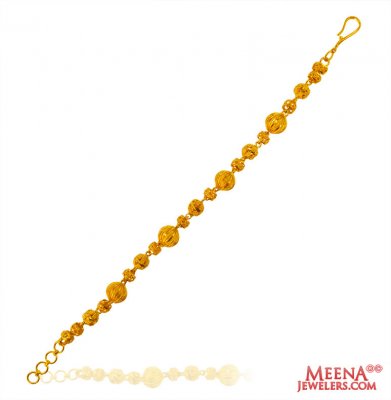 22K Gold Balls Bracelet ( Ladies Bracelets )