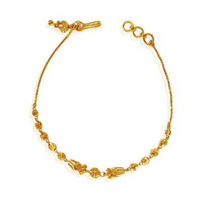 22K Gold Balls Bracelet ( Ladies Bracelets )