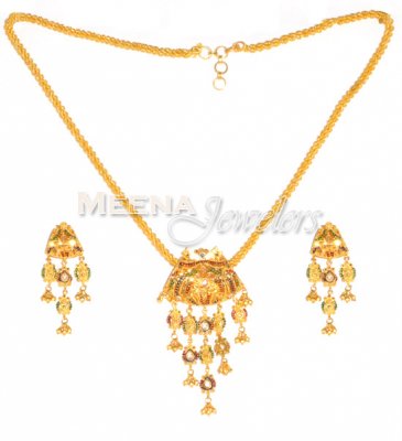 22 Kt Gold Pendant Set ( Gold Pendant Sets )