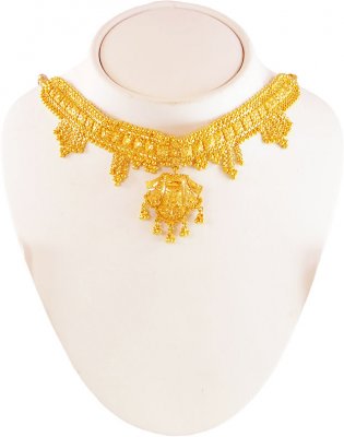 22K Gold Choker Necklace ONLY ( 22 Kt Gold Sets )