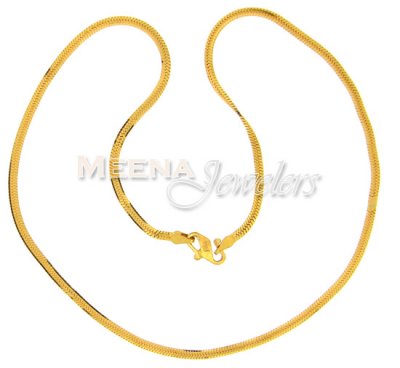 22 Kt Gold Chain ( Plain Gold Chains )