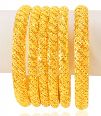 22 Karat Gold Bangles Set ( Set of Bangles )