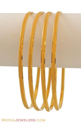 22K Gold Set of Bangles (4 Pcs) ( Set of Bangles )