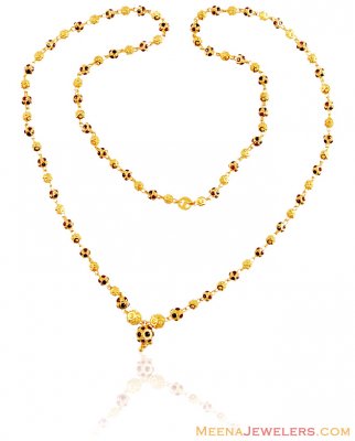 22K Exclusive Meena Chain ( 22Kt Gold Fancy Chains )