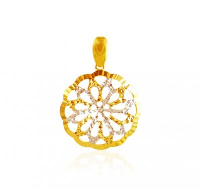 22Kt Gold Two Tone Pendant ( Fancy Pendants )