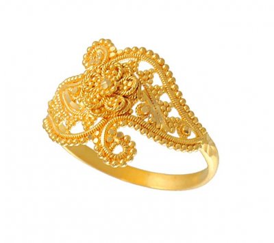 Designer Ladies Gold Ring ( Ladies Gold Ring )