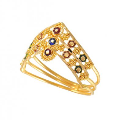 22Kt Ladies Filigree Ring ( Ladies Gold Ring )