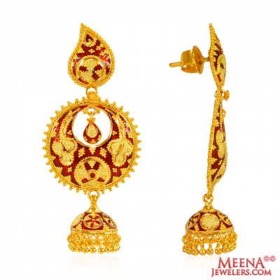 22 Karat Gold Chand bali  ( Exquisite Earrings )