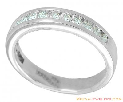 White Gold 18K Diamond Band ( Diamond Rings )