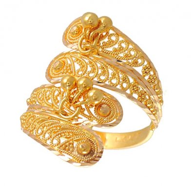 22Kt Gold Fancy Ring ( Ladies Gold Ring )