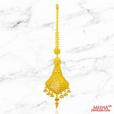 22Kt Gold Maang Tikka ( Gold Tikka )