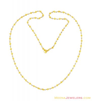 22K Rhodium Balls Chain ( 22Kt Gold Fancy Chains )