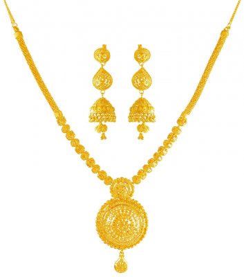 22Kt Gold Necklace Set ( 22 Kt Gold Sets )