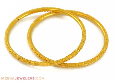 22k Designer Baby Bangle (1 Pc) ( Baby Bangles )