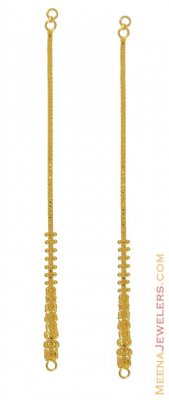 22Kt KanSahar ( Ear Chain) ( Gold Ear Chains )