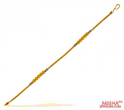 22K Gold Two Tone Ladies Bracelet ( Ladies Bracelets )