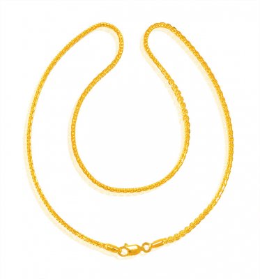 22K Gold Chain (16 Inches) ( Plain Gold Chains )