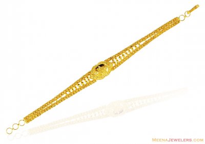 22k Fancy Filigree Bracelet  ( Ladies Bracelets )