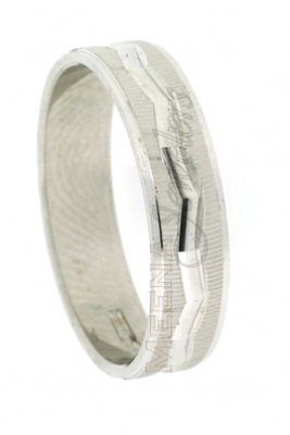 18Kt White Gold Designer Wedding Band ( Wedding Bands )