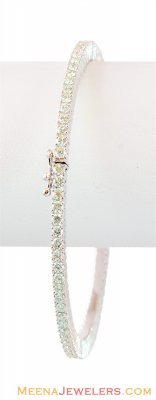 Deisgner Solitaire 18K Bangle (1 ) ( Diamond Bangles )