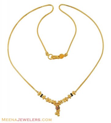 22K Fancy Necklace ( 22Kt Gold Fancy Chains )