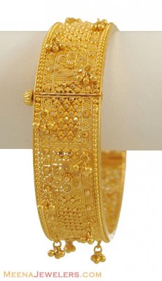 Indian Gold Kada with Ghugri ( Kadas )