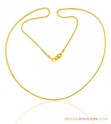 Two Tone Gold Chain 22K ( Plain Gold Chains )